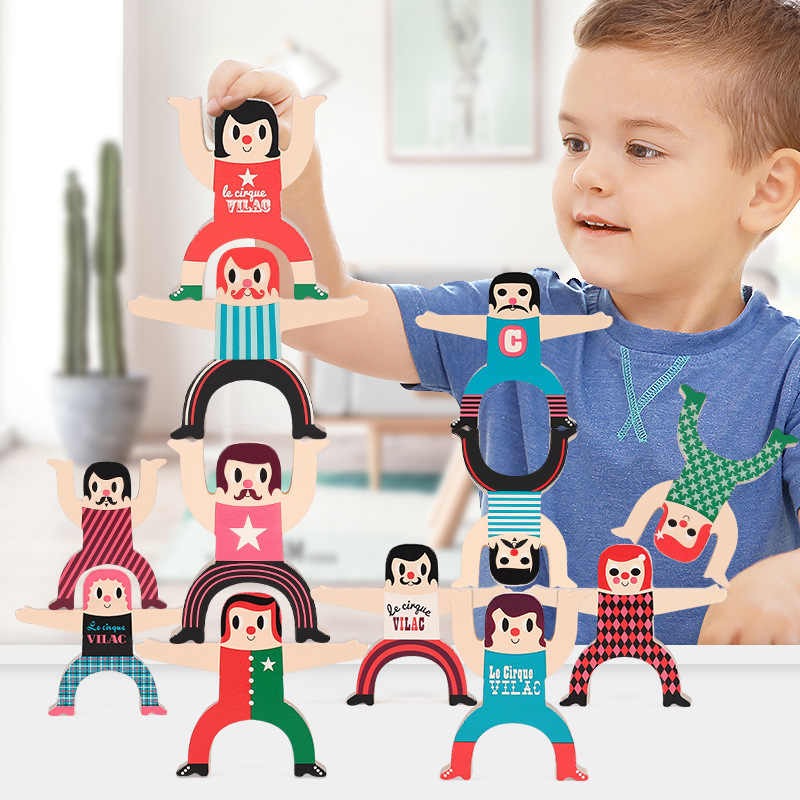 12Pcs Stacking Blocks Hercules Club for Kids