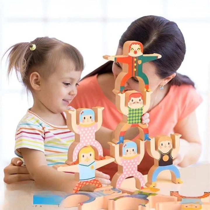 12Pcs Stacking Blocks Hercules Club for Kids