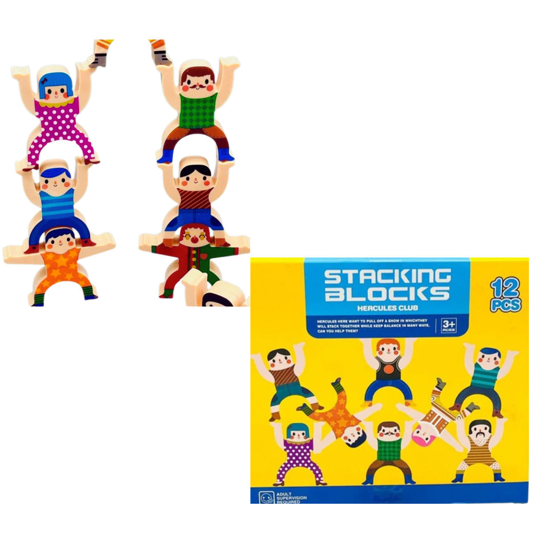 12Pcs Stacking Blocks Hercules Club for Kids