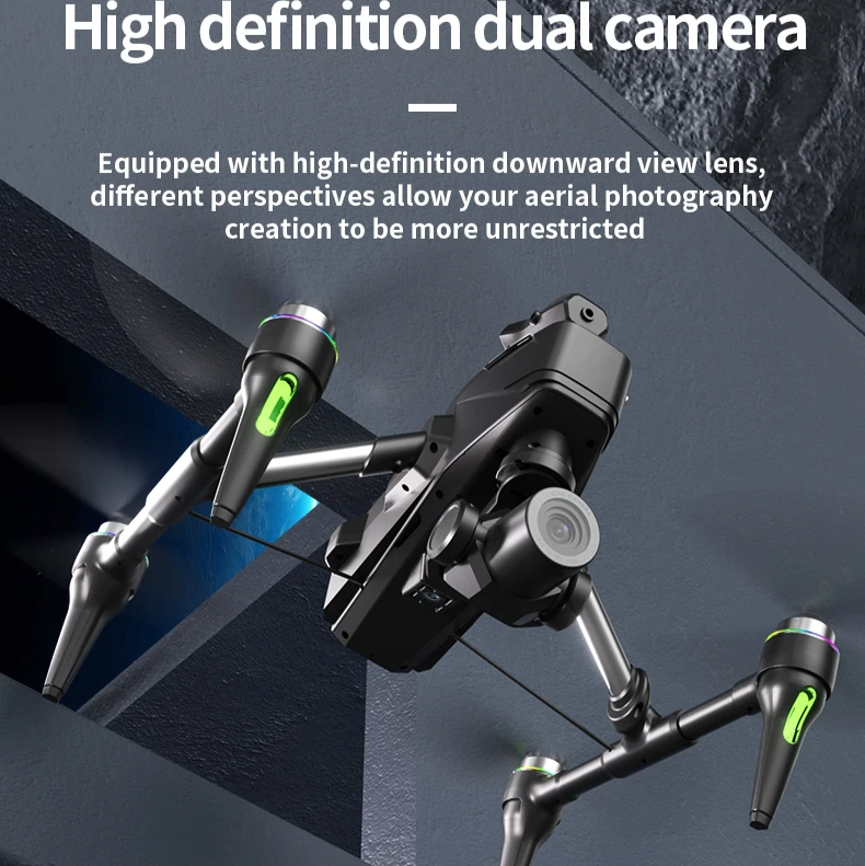 H34 Professional Drone With 4K HD Dual Camera 360 Rotate