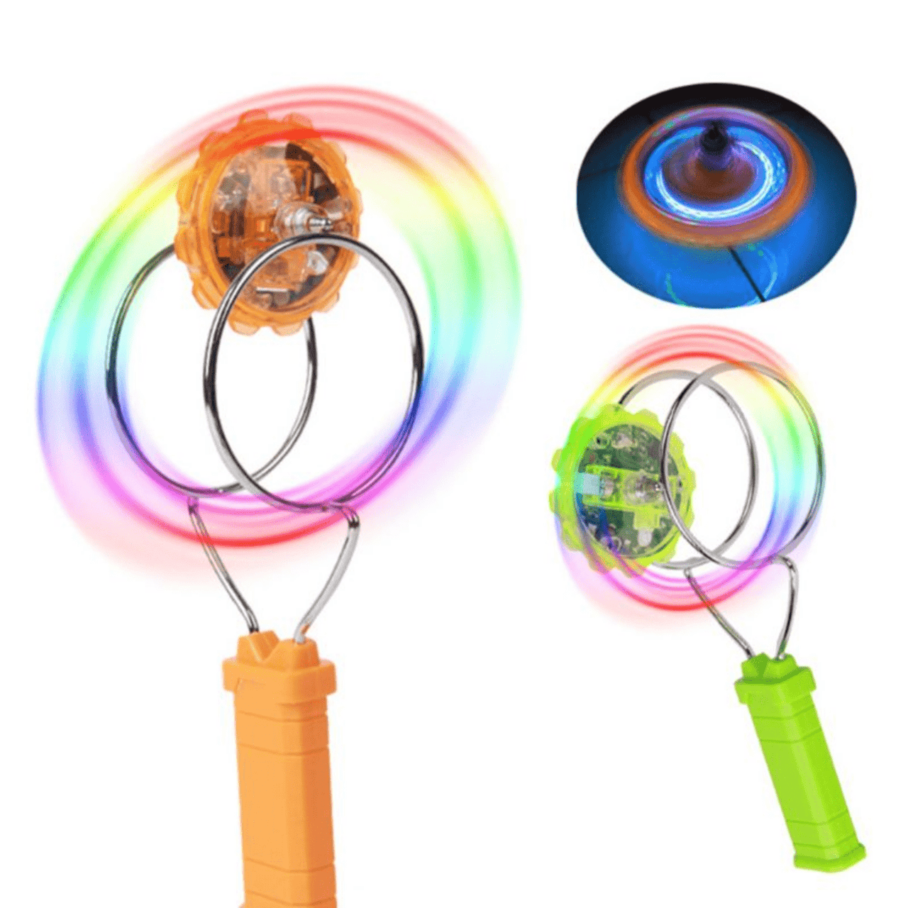 High Quality Magnetic Gyro Wheel LED Flashing Spinning Top