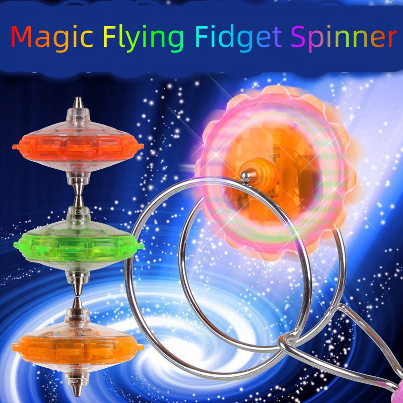 High Quality Magnetic Gyro Wheel LED Flashing Spinning Top