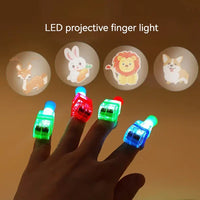 Thumbnail for Pack of 4 Projector Light Up Rings LED Finger Lights