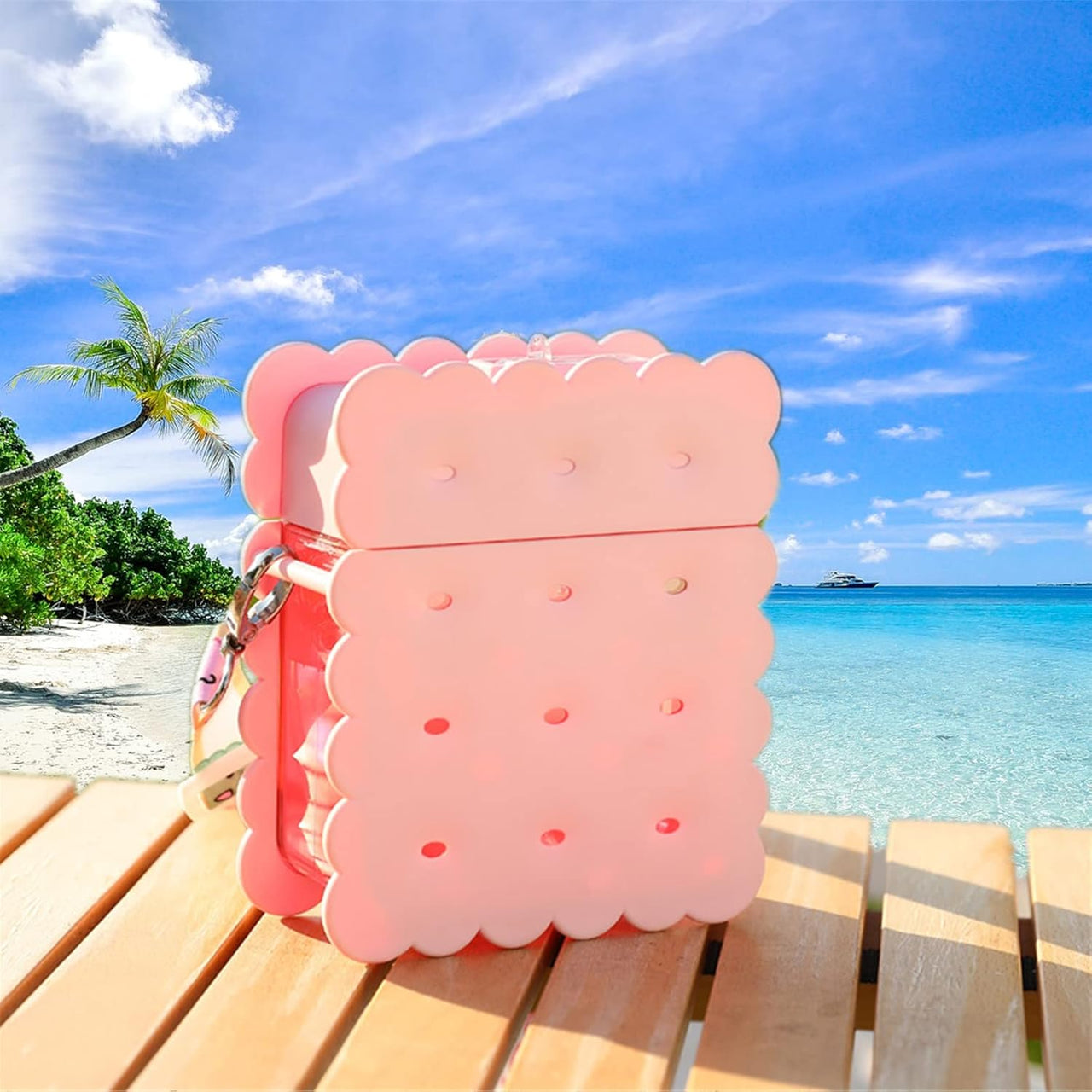 Biscuit Shaped Cute Water Bottles with Straws