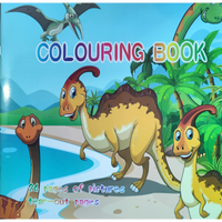 Thumbnail for Coloring Book with Stickers-Dinosaur