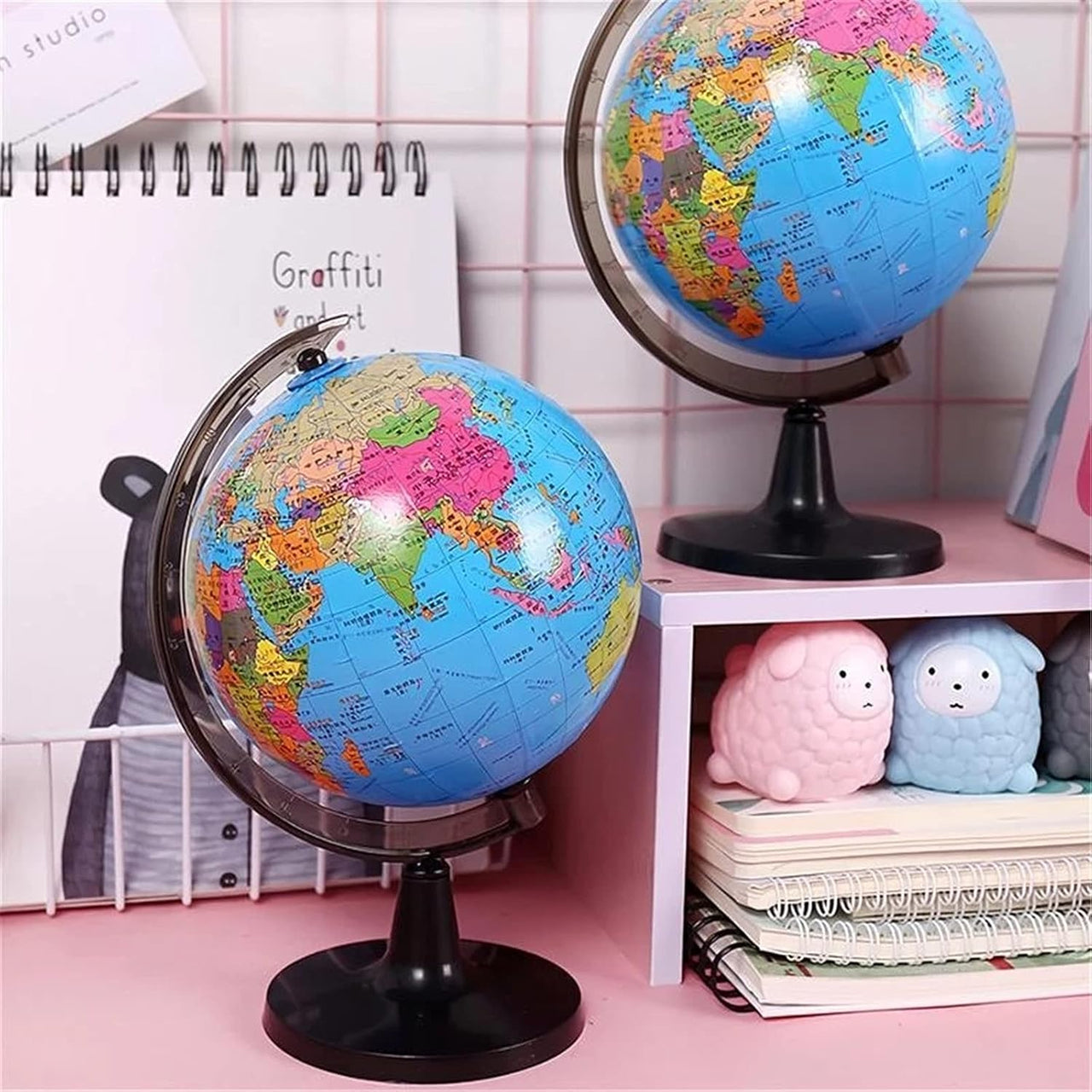 Miniature Education World Globe Stand