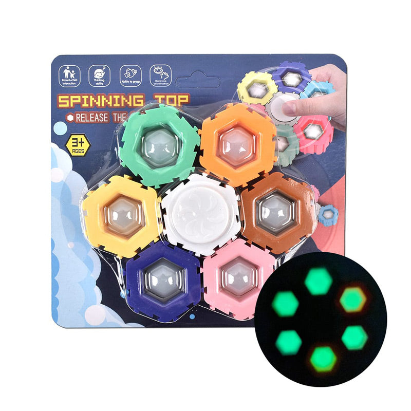 Launching spinning-top toy set