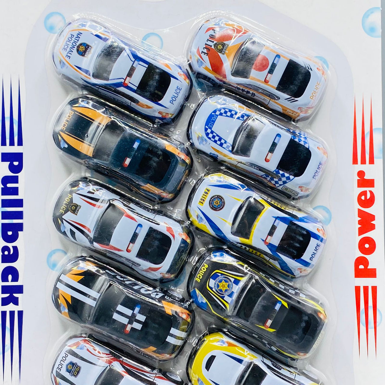 Police Car Set 12 Pcs