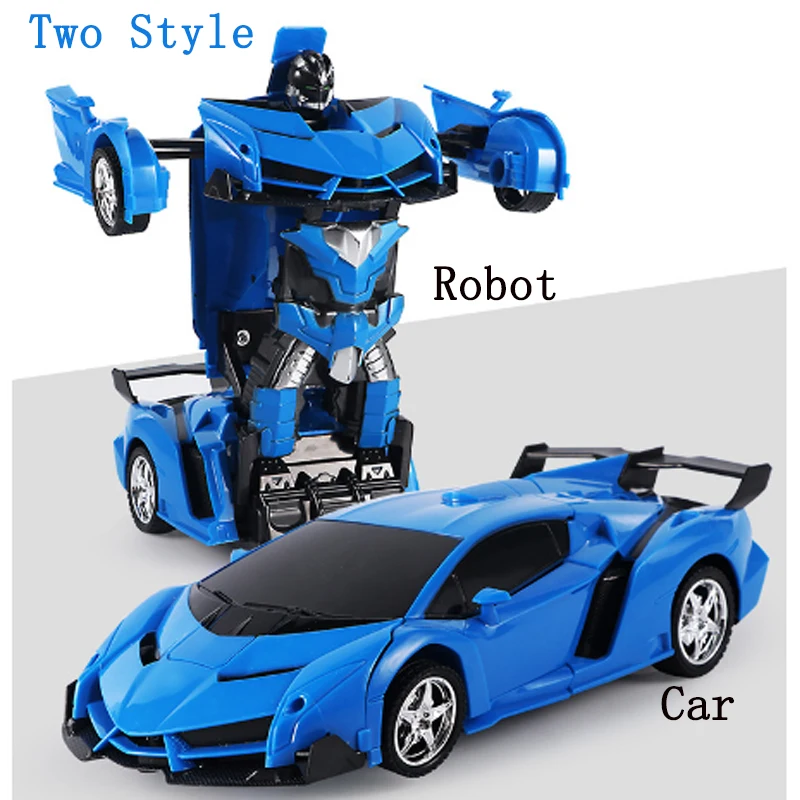 2 in 1 RC Car Toy Transformation Robots Car