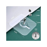 Thumbnail for 5pcs Strong Adhesive Seamless Sticky Wall Hook