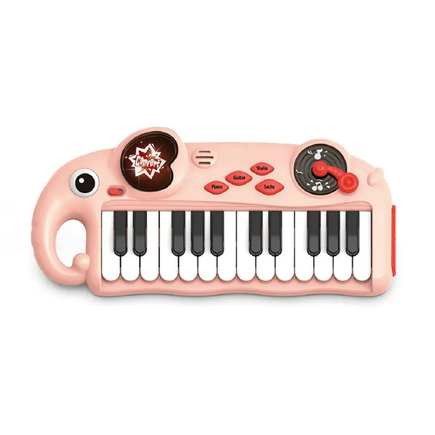 Electronic Cartoon Animal Elephants Piano Toy