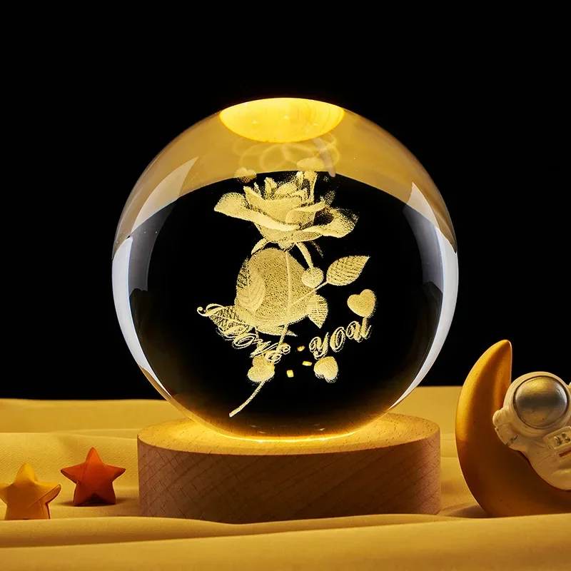 3D Crystal Ball Home Decoration