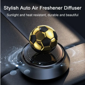 Rotating Football Car Air Freshener Solar Energy