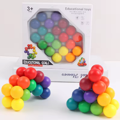 20 Pcs Fidget Rainbow Balls