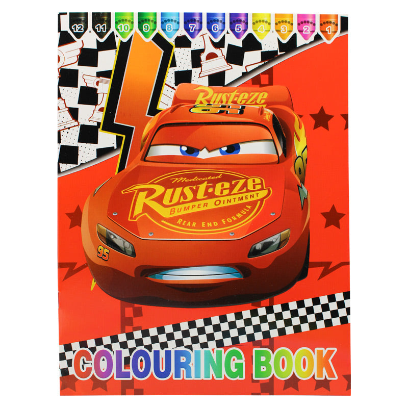 Colouring Book with Stickers-Car