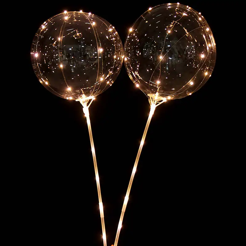 2 Pcs Blinking Led Light Up Balloon Stick