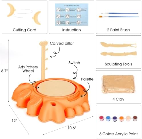 DIY Crab Pottery Wheel Art Craft Kit