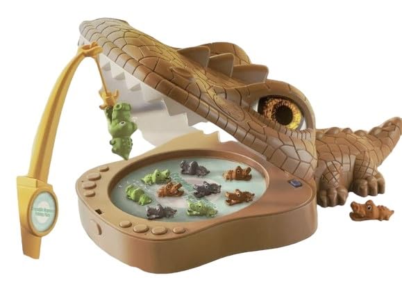 Magnetic Crocodile Fishing Game With Lights & Sound