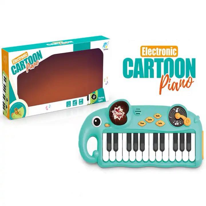 Electronic Cartoon Animal Elephants Piano Toy