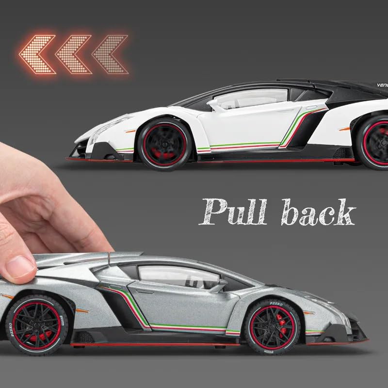 1:24 Scale Die-Cast Lamborghini Veneno  Horn & Smoke