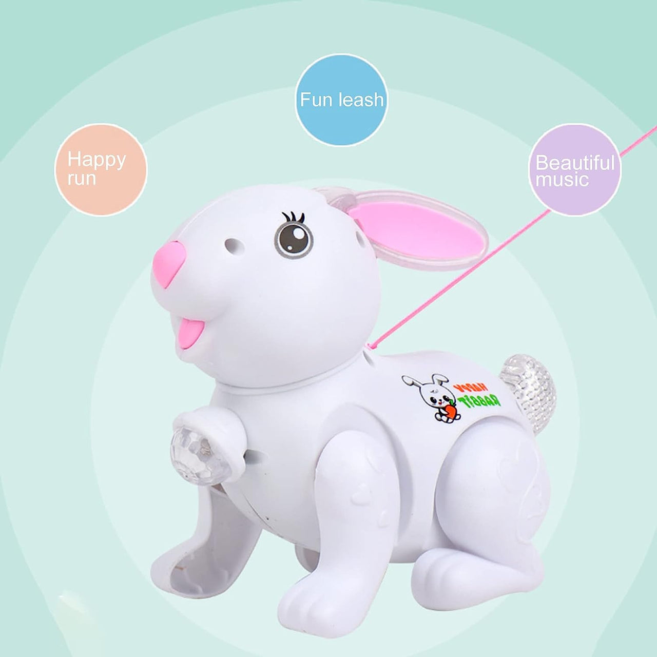 Colorful Projection Light & Music Rabbit