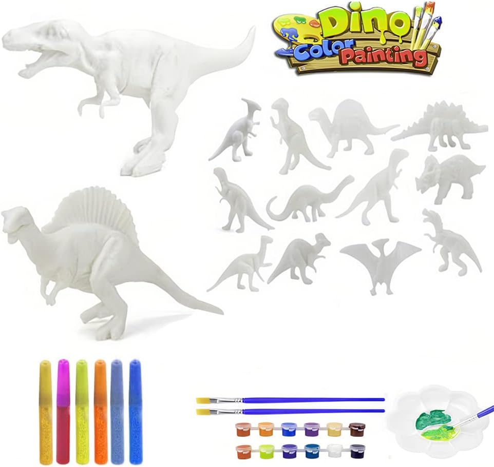 DIY Dino Color Painting Set With 12 Color