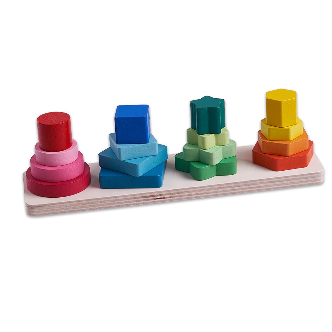 Wooden Shapes & Colour Puzzle Educational Board