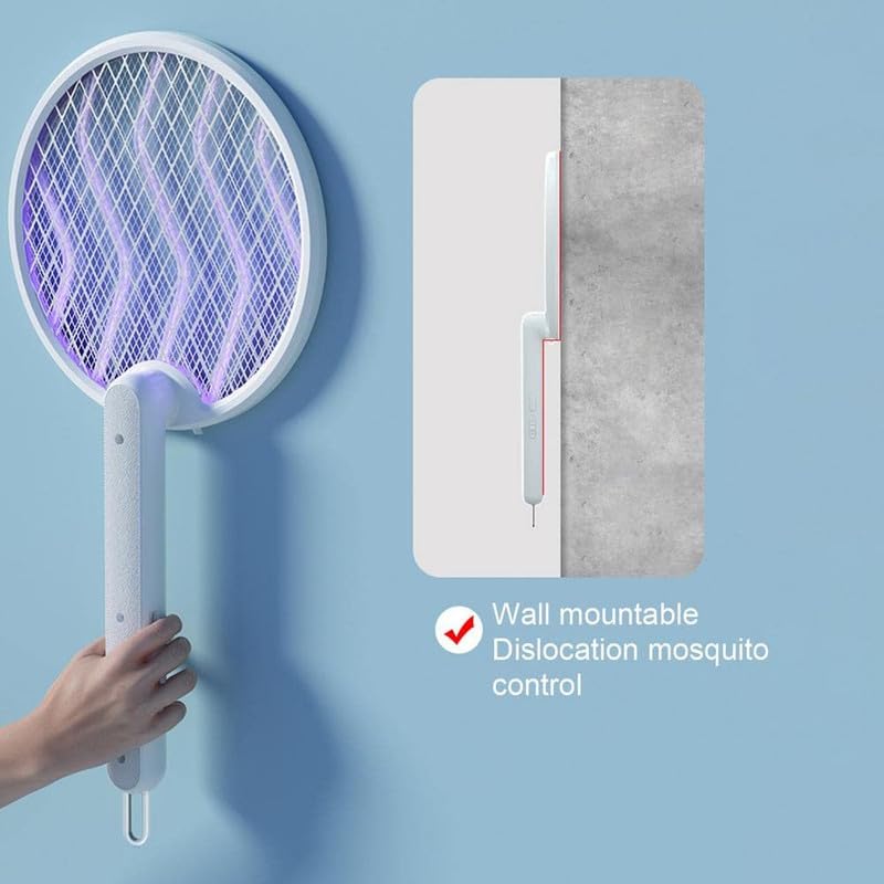 Folding And Rotating Mosquito Racket