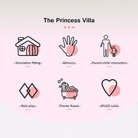 Thumbnail for DIY 105 Pieces Princess Doll House Toy