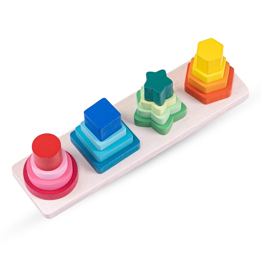 Wooden Shapes & Colour Puzzle Educational Board