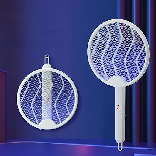 Folding And Rotating Mosquito Racket