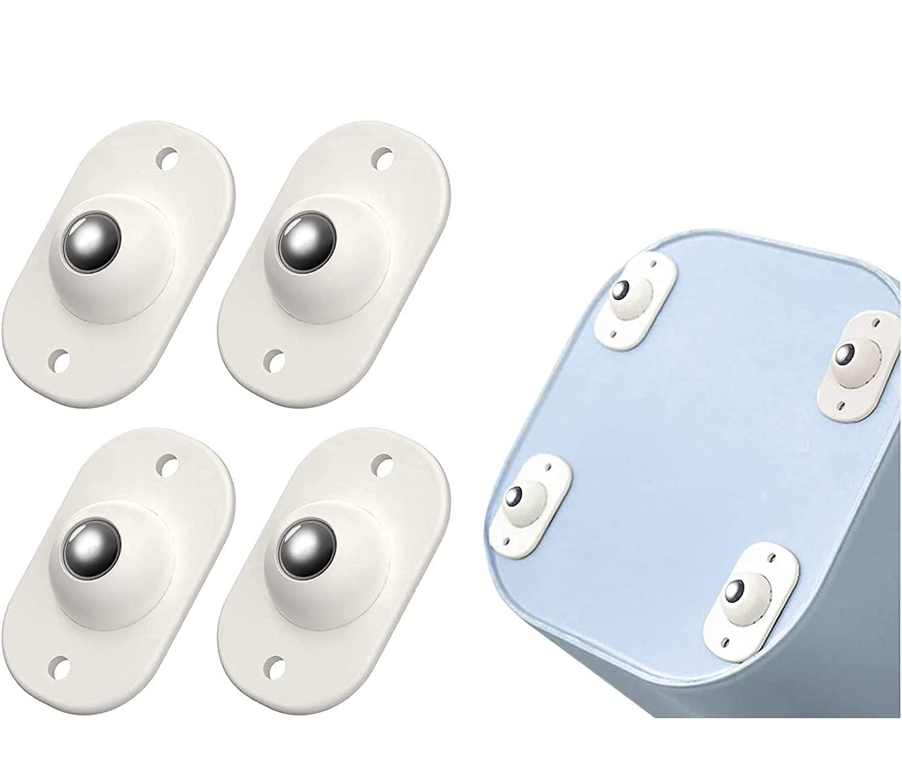 4 Pcs 360 Rotate Self Adhesive Mini Swivel Casters