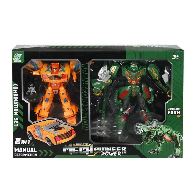 Car and Dinosaur Transformers Set