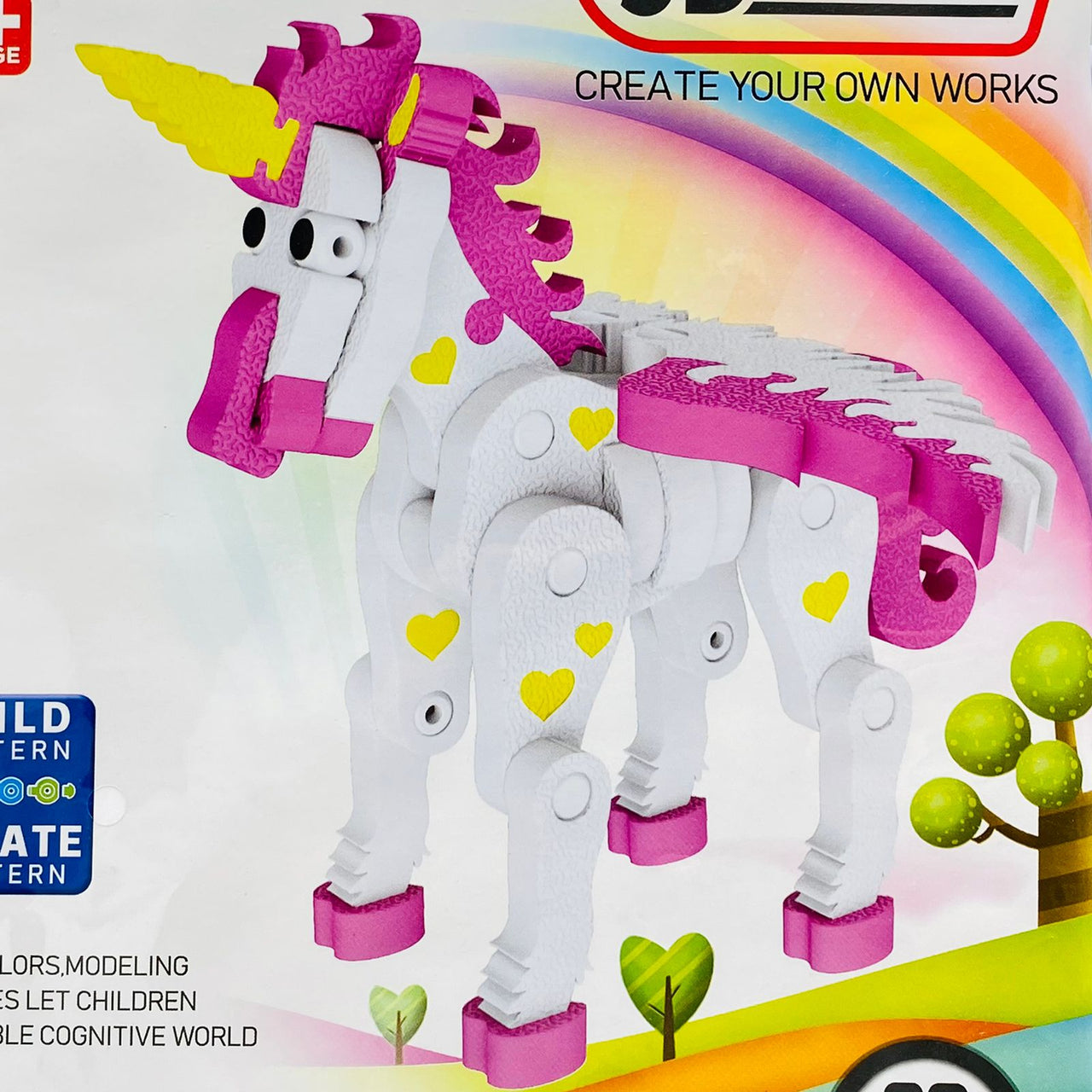 3D Unicorn Puzzle Set