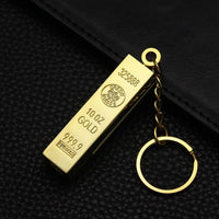 Thumbnail for Gold Plated Metal Body Flint Fire Keychain