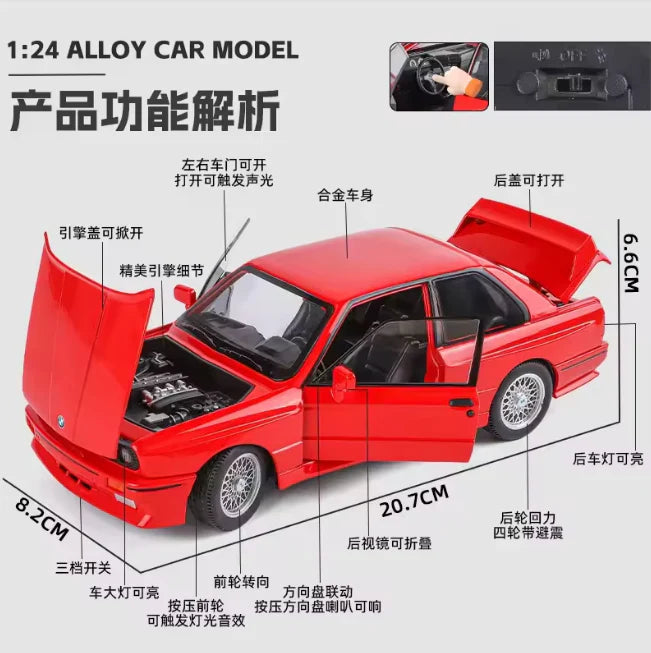 1:24 Diecast BMW M3 Model Car