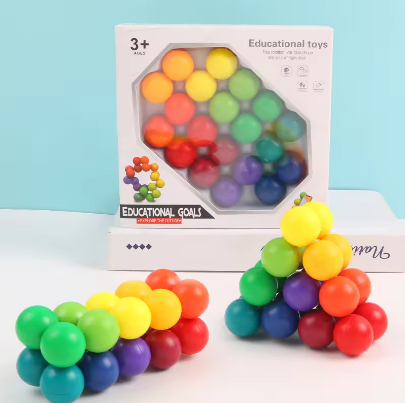 20 Pcs Fidget Rainbow Balls