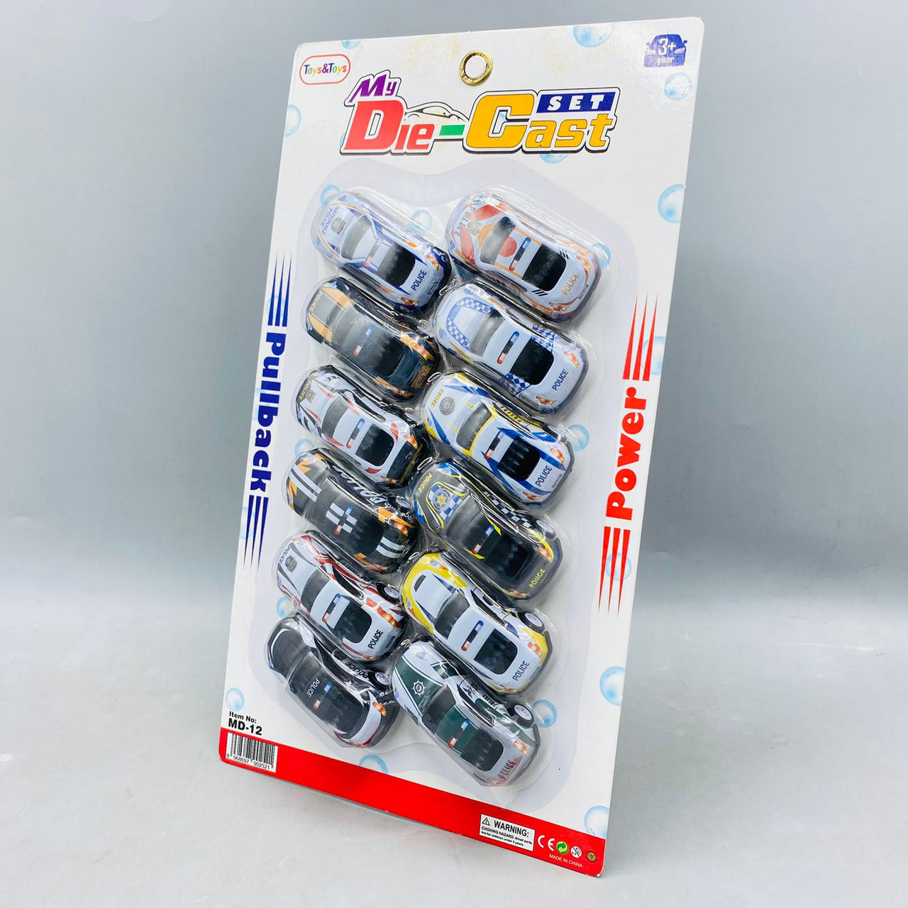 Police Car Set 12 Pcs