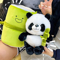 Thumbnail for 30cm Panda Cushion Bamboo Pillows Plush Toy