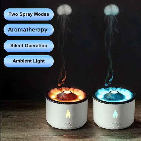 Ultrasonic Essential Volcano Flame Humidifier