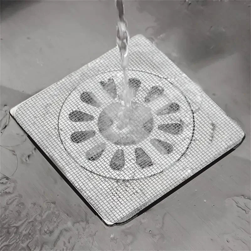 10Pcs Copper Shower Drain Hair Catcher Sticker