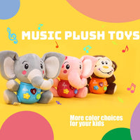 Thumbnail for Musical Plush Elephant With Light Up