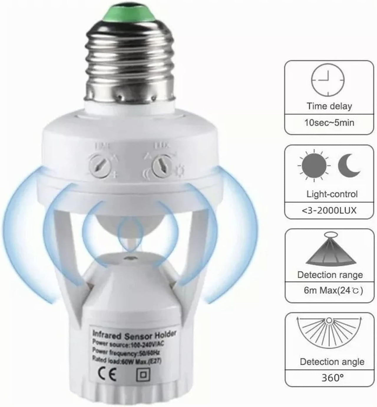 Sensor Motion Bulb Holder