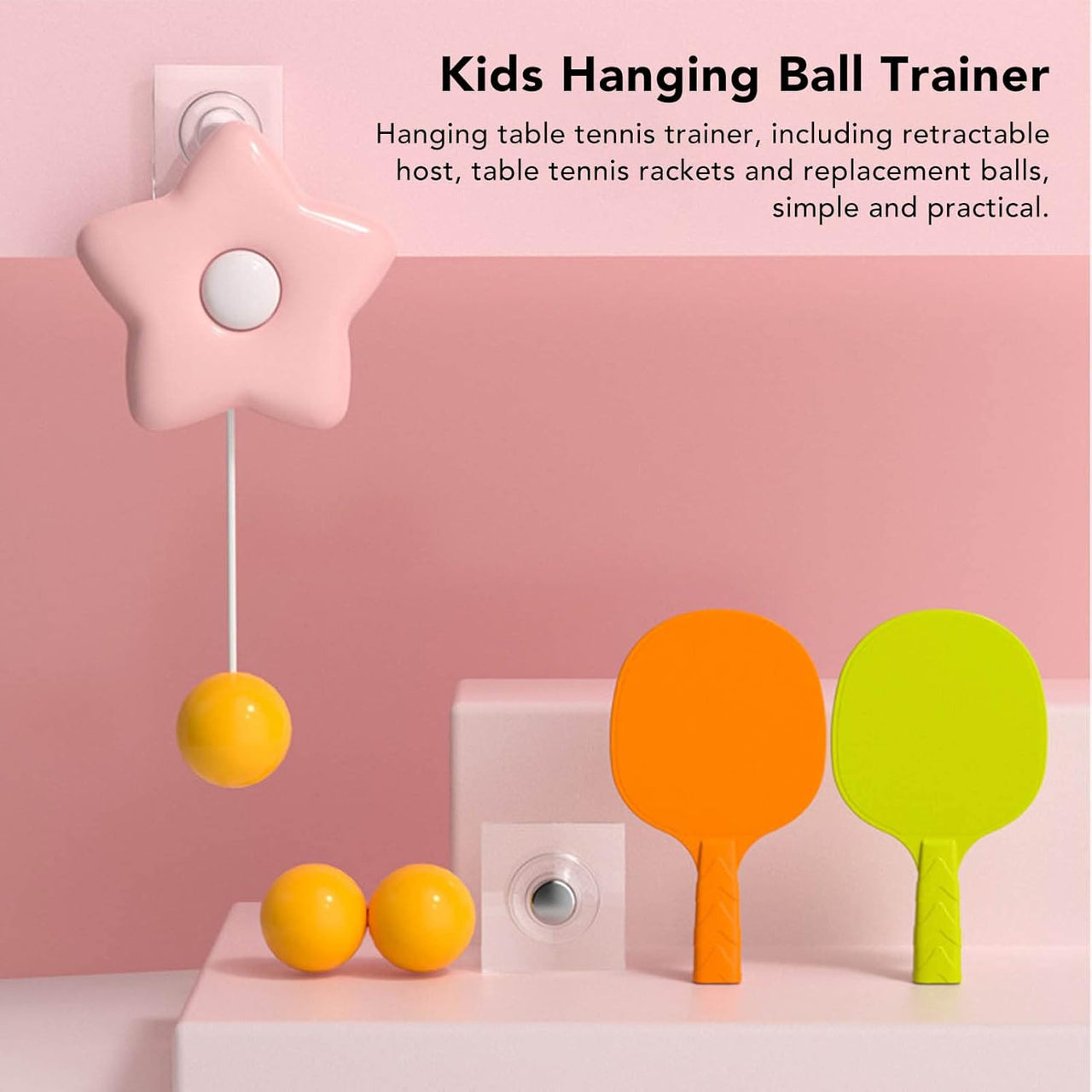 Indoor Hanging Table Tennis Trainer Set