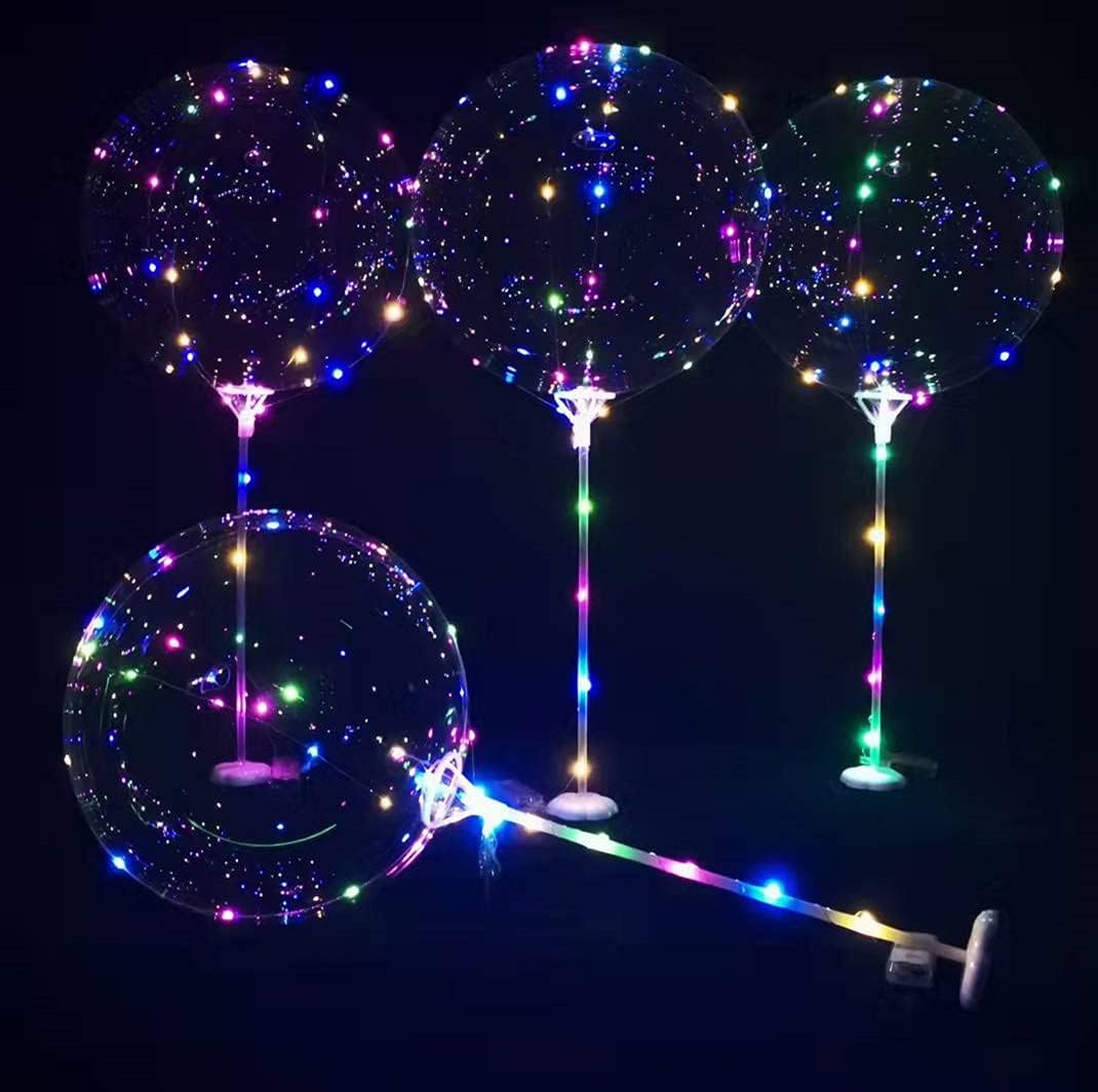 2 Pcs Blinking Led Light Up Balloon Stick