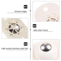 Thumbnail for 4 Pcs 360 Rotate Self Adhesive Mini Swivel Casters