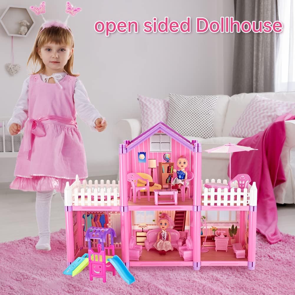 DIY 105 Pieces Princess Doll House Toy