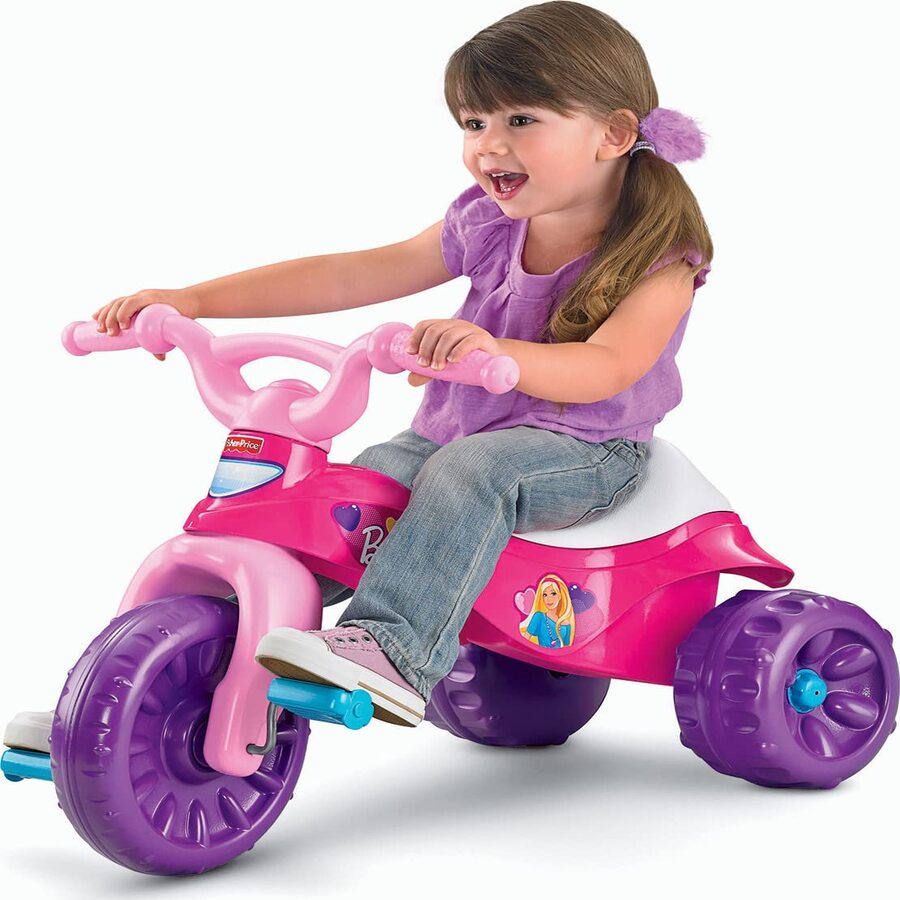 Fisher Price Barbie Toddler Tricycle With Handlebar Grips and Storage