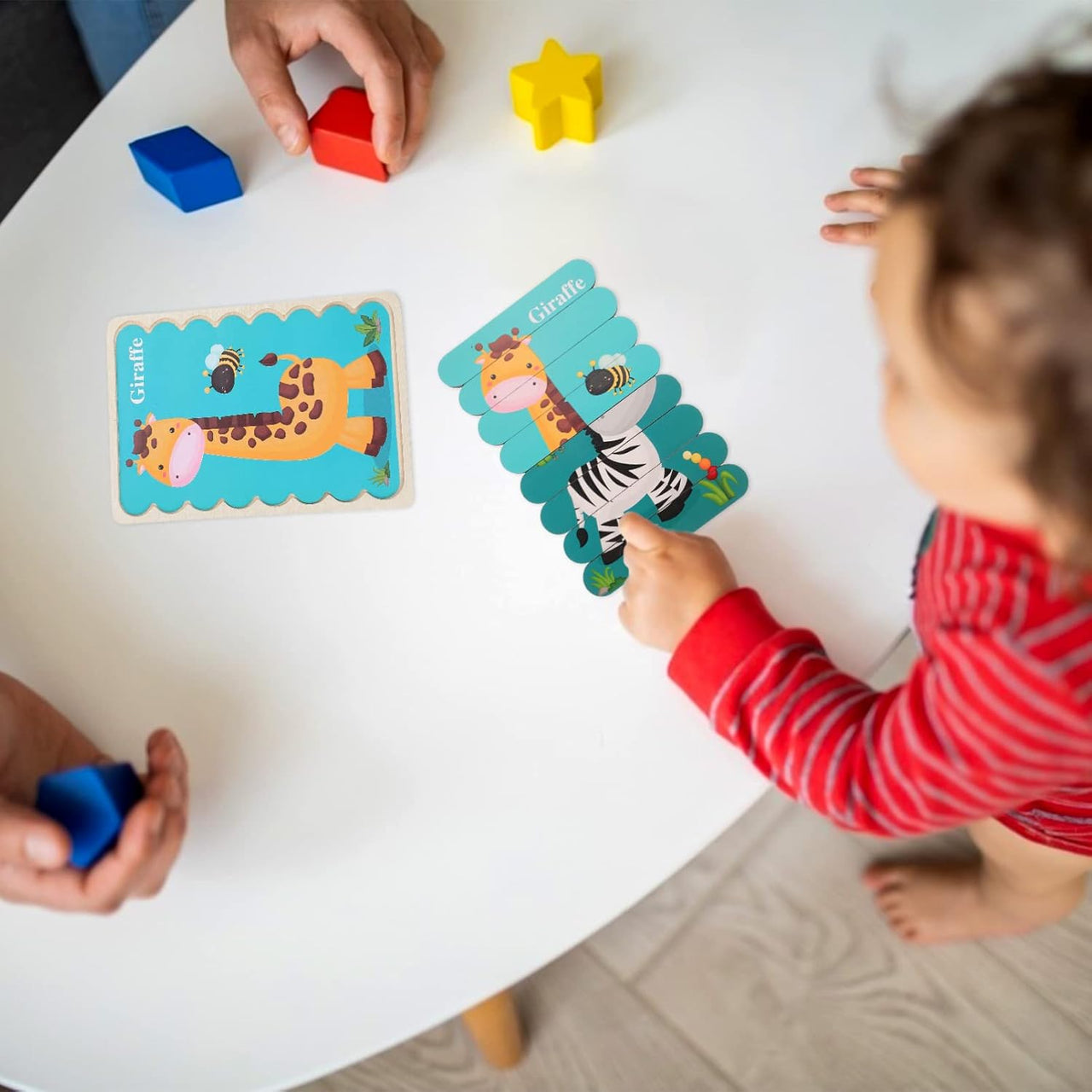 12 in 1 Different Animal Shaped Puzzle Stick