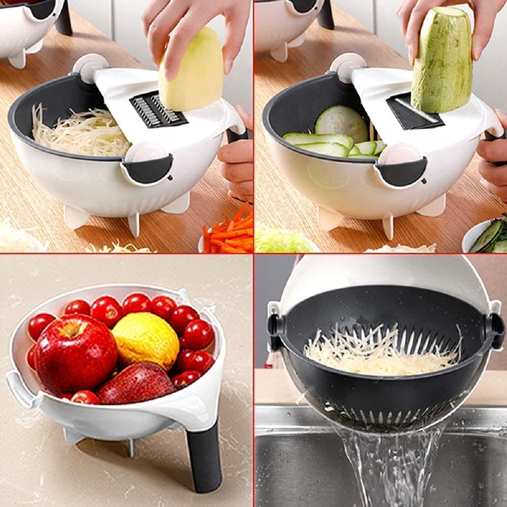 9 in 1 Multi-functional Vegetables Chopper Portable Slicer Kitchen Tool